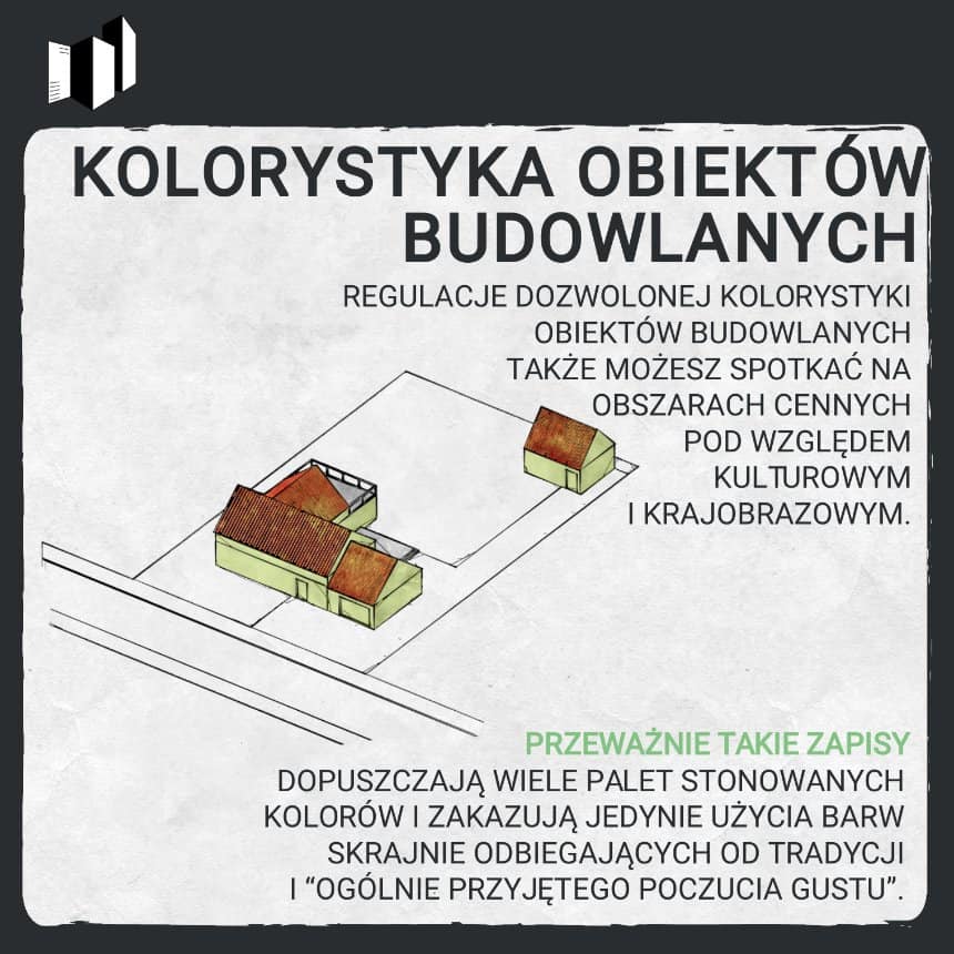 PLAN ZABUDOWY - WSKAŹNIKI I PARAMETRY ZABUDOWY I ZAGOSPODAROWANIA TERENU W MIEJSCOWYM PLANIE ZAGOSPODAROWANIA PRZEESTRZENNEGO - CO SPRAWDZIĆ PRZED ZAKUPEM DZIAŁKI? - KOLORYSTYKA OBIEKTÓW BUDOWLANYCH
