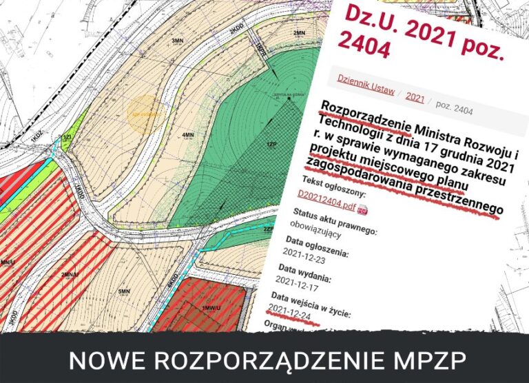 NOWE ROZPORZĄDZENIE MPZP - PRZEŚWIETLAM I SPRAWDZAM CO SIĘ ZMIENIA