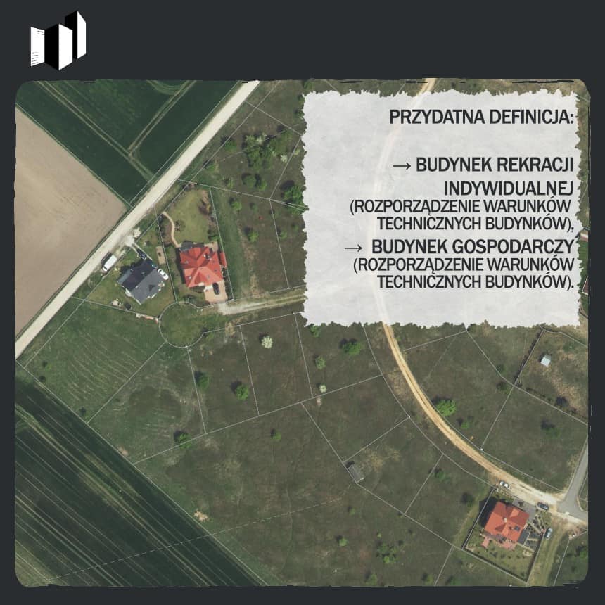 PLAN ZABUDOWY - TEREN ZABUDOWY REKREACJI INDYWIDUALNEJ LUB LETNISKOWEJ - SATELITA